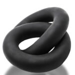 Shackle Double Linkd Cock-ball Rings - Black