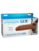 Fantasy X-Tensions Elite 6 Silicone Hollow Strap Dual Density Brown - Image 2