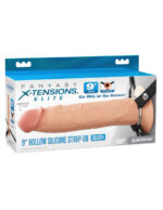 Fantasy X-Tensions Elite 9 Silicone Hollow Strap on - Light