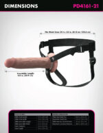 Fantasy X-Tensions Elite 9 Silicone Hollow Strap on - Light - Image 2