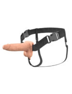 Fantasy X-Tensions Elite 6 Vibrating Hollow Silicone Strap-on - Light - Image 3