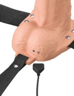 Fantasy X-Tensions Elite 6 Vibrating Hollow Silicone Strap-on - Light - Image 4