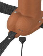 Fantasy X-Tensions Elite 6 Vibrating Hollow Silicone Strap-on - Brown - Image 3