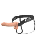 Fantasy X-Tensions Elite 7 Vibrating Hollow Silicone Strap-on - Light - Image 3