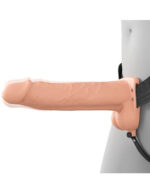Fantasy X-Tensions Elite 8 Vibrating Hollow Silicone Strap-on - Light - Image 3