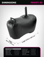 Fetish Fantasy Series Body Dock Inflatable Love Seat - Black - Image 2