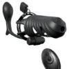 Fantasy C-Ringz Remote-Controlled Vibrating Cock Blocker With Ass-Gasm Plug - Black