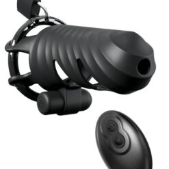 Fantasy C-Ringz Remote-Controlled Vibrating Cock Blocker - Black