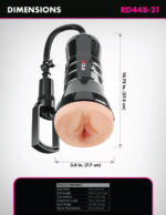 Pdx Extreme Wet Pussies Super Sucker XXL Stroker - Light - Image 3
