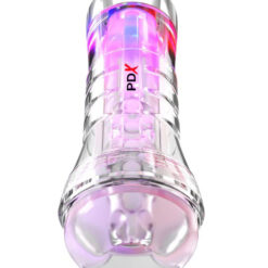 Pdx Elite Viewtube XXL See-Thru Ez-Grip Led Stroker - Clear