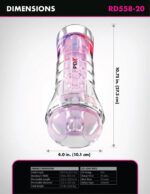 Pdx Elite Viewtube XXL See-Thru Ez-Grip Led Stroker - Clear - Image 2