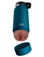 Fuck Flask - Private Pleaser - Blue Bottle - Brown - Image 2
