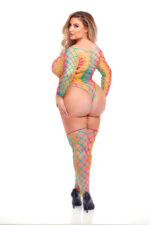 Taste the Rainbow Teddy and Thigh Hi Set - Rainbow - Image 2