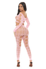Tongue Twisted Crop Top and Leggings Pink - Os - Image 2