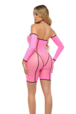 Double Vision Bodysuit Set - Pink - Image 2