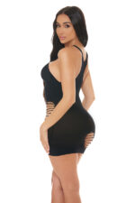 Heart Rate Bodystocking Dress - Black - Os - Image 2