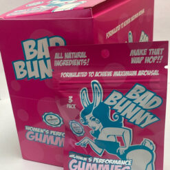 Bad Bunny Gummies - Female 24pk Display - 3 Gummies Per Sachet - (Net)