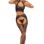 Slide Your Way 2 Pc Bra Set - One Size - Black