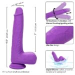 Rechargeable Gyrating and Thrusting Silicone Studs - Purple - Image 6