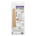 Rechargeable Vibrating and Thrusting Silicone Studs - Ivory - Image 3