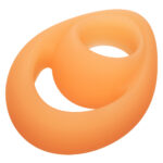 Alpha Glow-in-the-Dark Liquid Silicone Teardrop Ring - Orange - Image 2