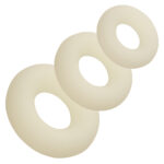 Alpha Glow-in-the-Dark Liquid Silicone 3 Ring Set - White - Image 2