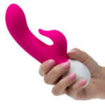 Basic Essentials Rechargeable Dual Pleaser - Pink - Image 2