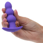 Basic Essentials Rechargeable Beaded Probe - Purple - Image 3