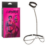 Euphoria Collection Chain Halter-collar and Leash - Black