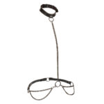 Euphoria Collection Chain Halter-collar and Leash - Black - Image 2