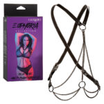 Euphoria Collection Plus Size Multi Chain Harness - Black - Image 6