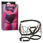 Euphoria Collection Plus Size Thigh Harness With Chains - Black - Image 2