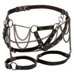 Euphoria Collection Plus Size Thigh Harness With Chains - Black - Image 3