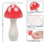 Naughty Bits Muff Shroom Playful Massager - Red - Image 4