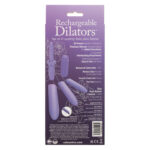 Dr. Laura Berman Rechargeable Dilators Set of 4 Locking Sizes Plus Sleeve - Purple - Image 3