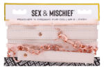 Peaches N Creame Fur Collar and Leash - Pink - Image 2