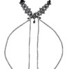 Lace Collar With Nipple Ties