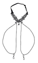 Lace Collar With Nipple Ties