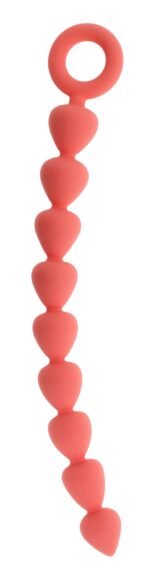 Peaches N Creame Silicone Anal Beads - Peach - Image 2