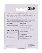 Indica Crystal Nipple Clips - Green - Image 2
