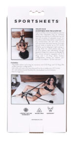 Velvet Noir Adjustable Hog Tie and Cuff Set - Image 3