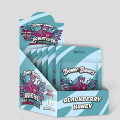 Boner Bears Squirters for Him 12 Pouches Display - Blackberry-honey - (Net Pricing)