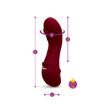 Zaina Mini Rollerball G-Spot Vibe - Ruby - Image 4