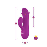 Jolie Mini Pleasure Ridges Rabbit Vibe - Berry - Image 3