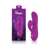 Jolie Mini Pleasure Ridges Rabbit Vibe - Berry - Image 5