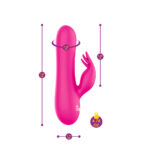 Freyja Mini Triple Ticklers Rabbit Vibe - Hot Pink - Image 4