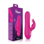 Freyja Mini Triple Ticklers Rabbit Vibe - Hot Pink - Image 6