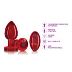 Vibrating Red Metal Remote Plug - Lg - Image 5