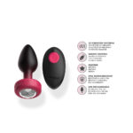 Eluxe Vibrating Clr Gem Rbyombre Plug Sm With Remote - Image 3