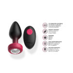 Eluxe Vibrating Clr Gem Rbyombre Plug Md With Remote - Image 4